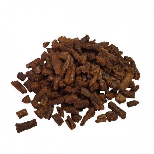 Petisco natural desidratado para animais de estimação, sabor salmão.