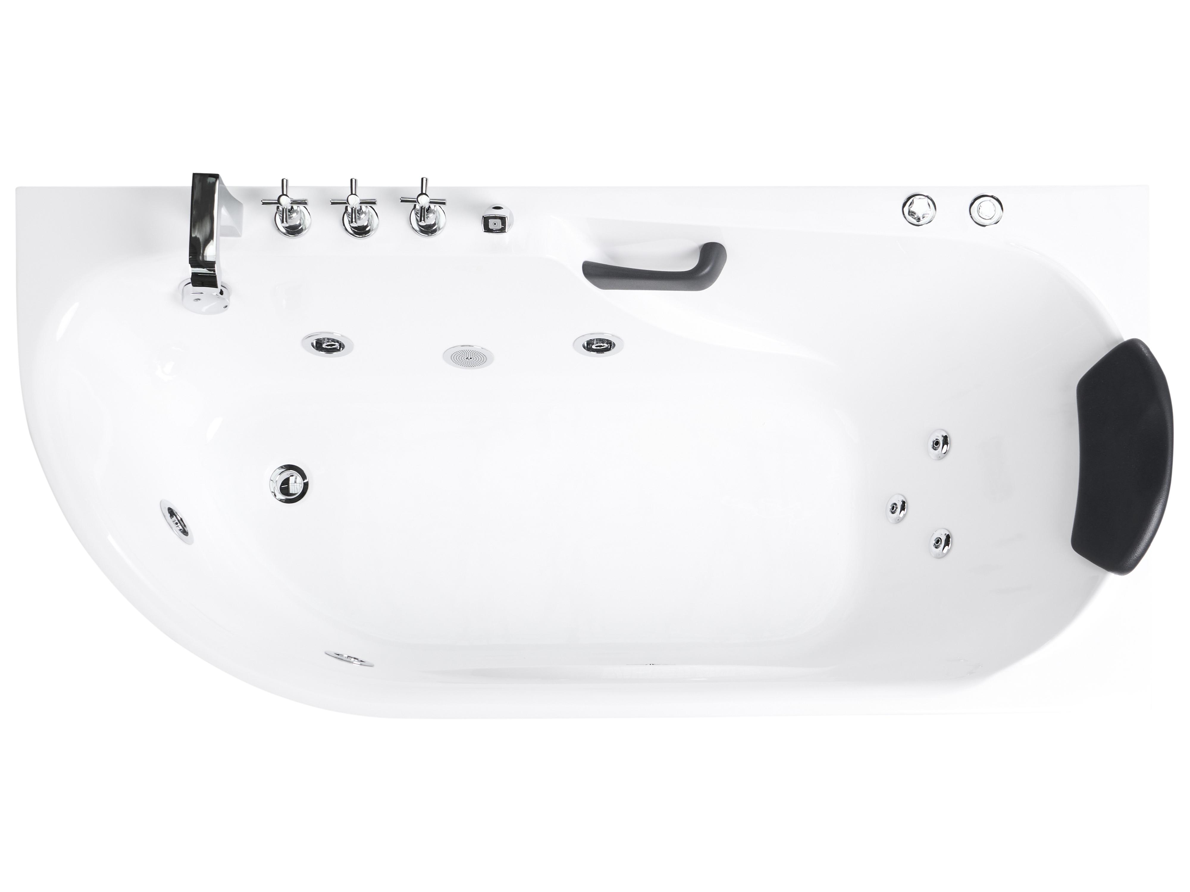 Hottub SAYULA linkszijdig 170 x 80 cm Wit