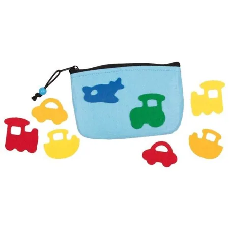 goki Filztaschen mit Applikationen zum Selbstgestalten, 1 Stück, 3-fach sortiert