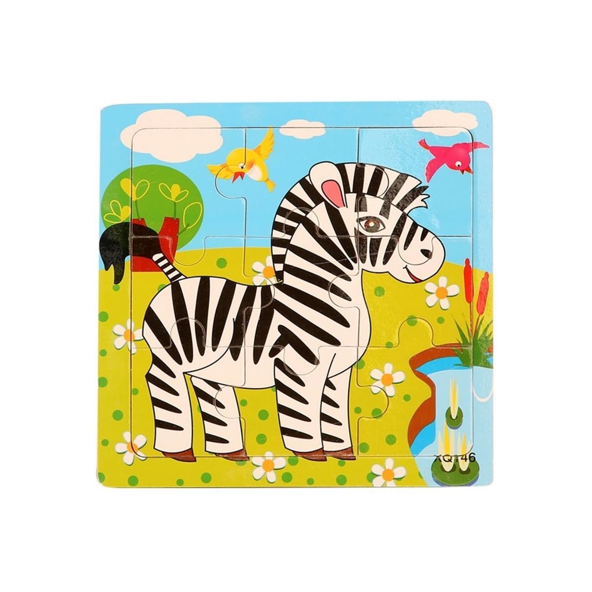9-delers puslespill, Zebra