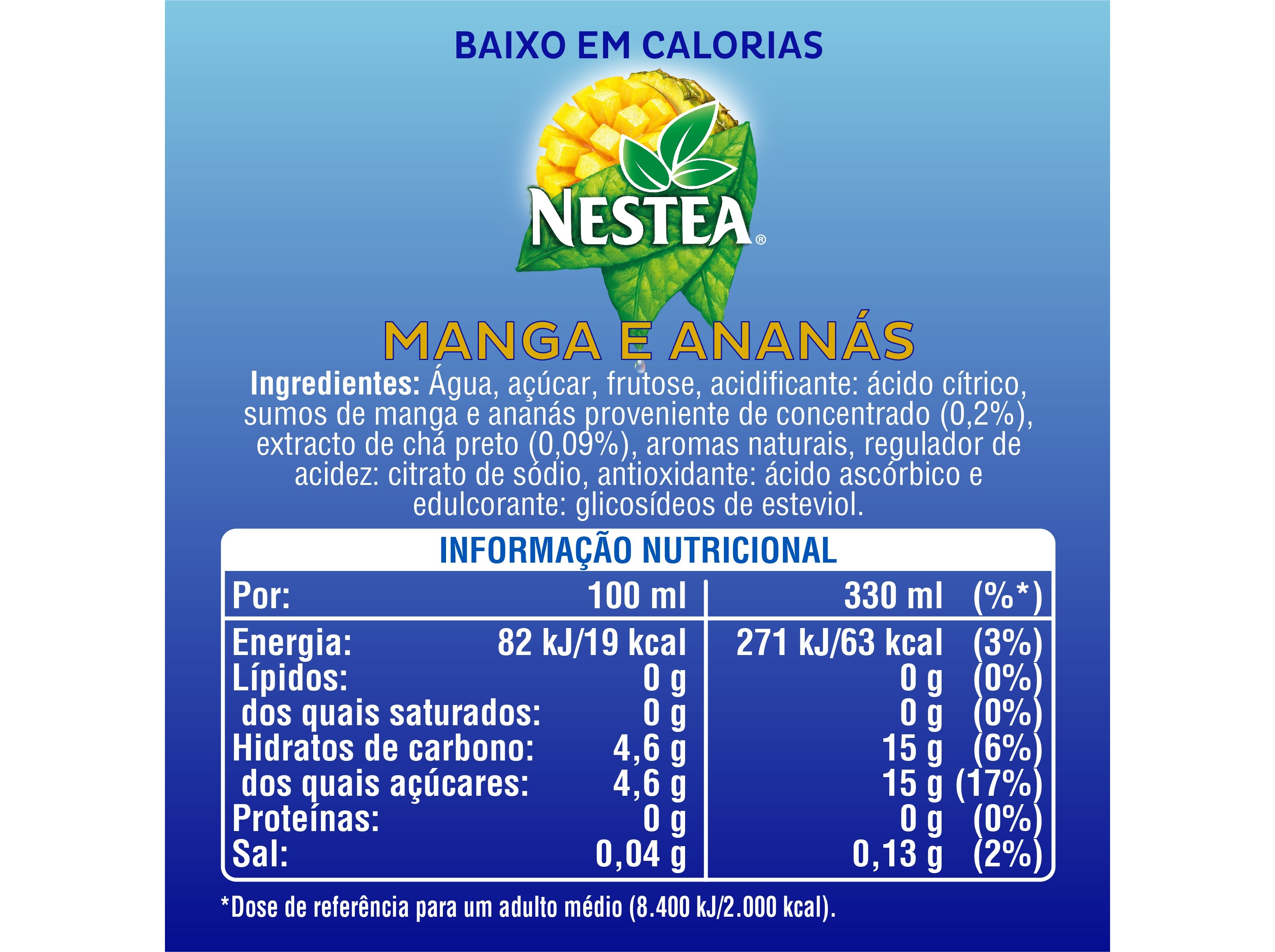 ICE TEA NESTEA MANGA E ANANÁS 1.5L