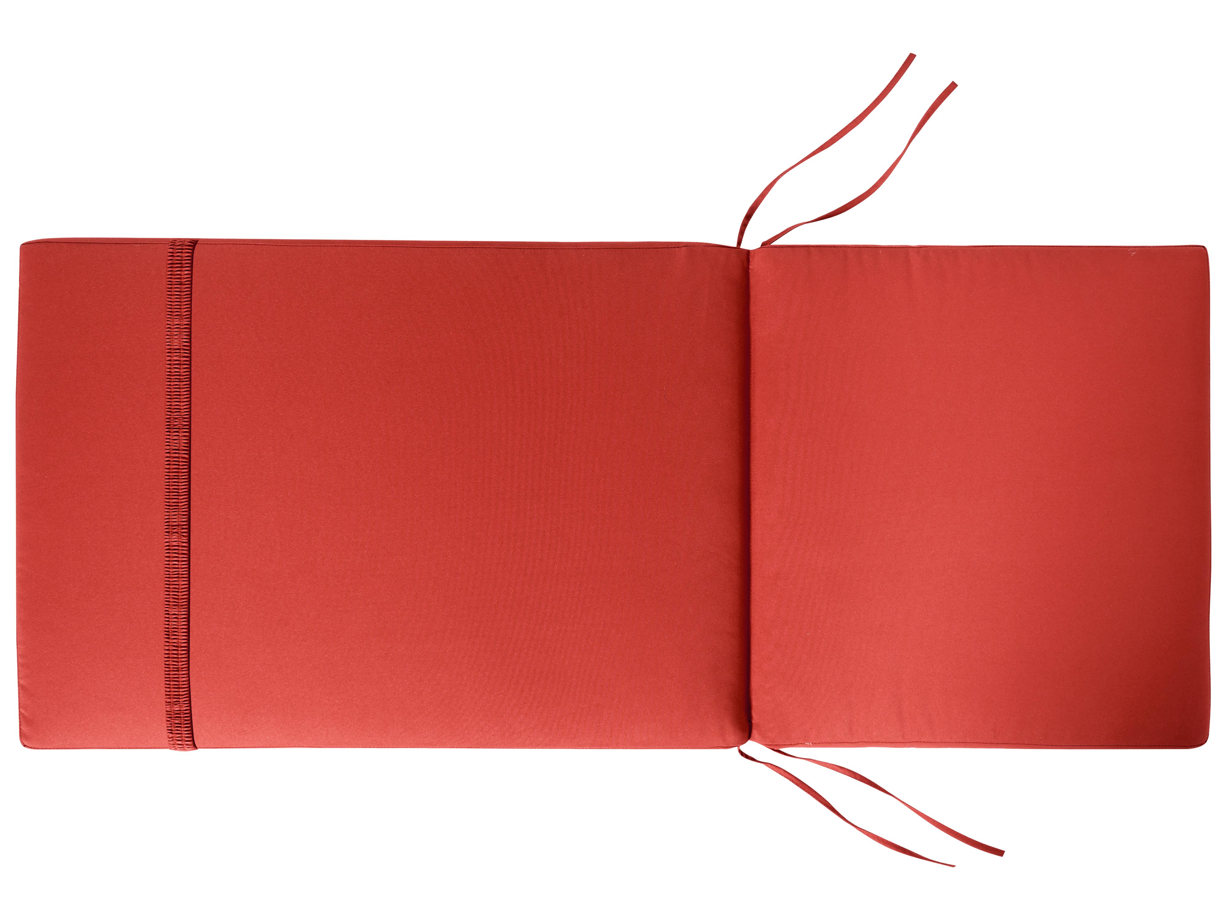 Set van 2 rug/zitkussens JAVA/AMANTEA PREMIUM 50 x 70 cm Rood