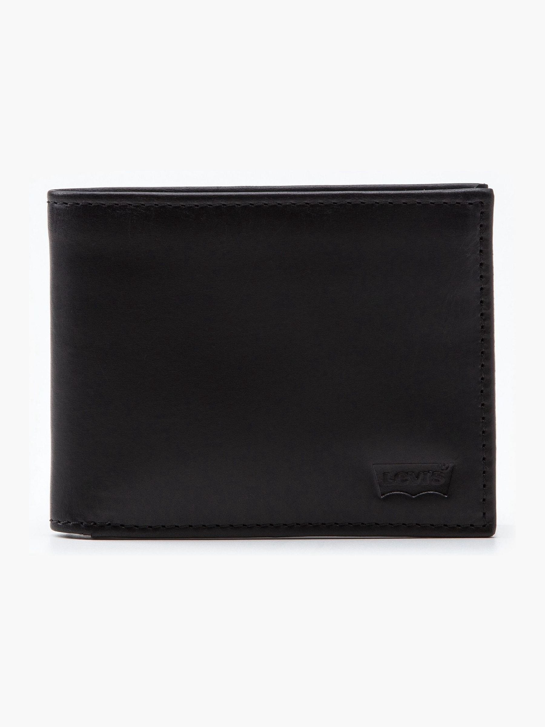 Zwart - Levi's® leren portemonnee