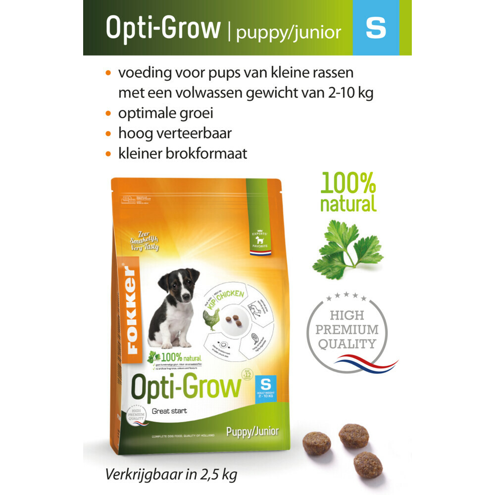 Fokker Hondenvoer Opti-Grow S2,5 kg