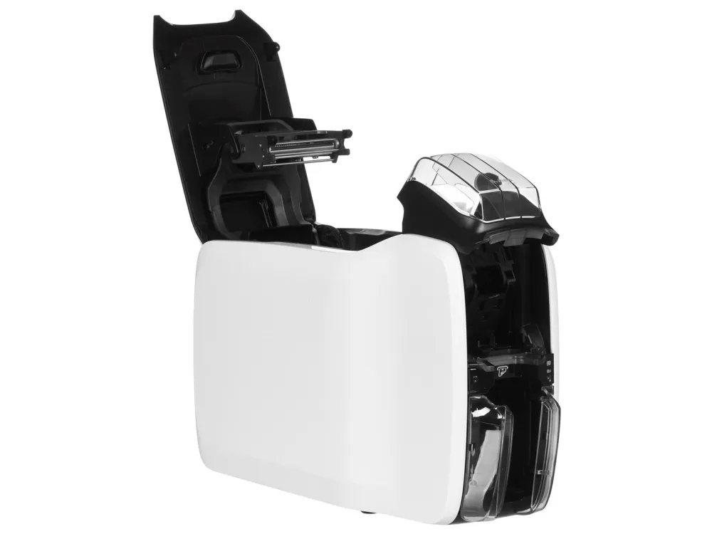 Zebra ZC100 - Plastikkortprinter - farve - blæksubliminering/termisk transfer - CR-80 Card (85.6 x 54 mm) - 300 dpi - op til 700 kort/time (mono) / op til 150 kort/time (farve) - kapacitet: 100 kort - USB 2.0