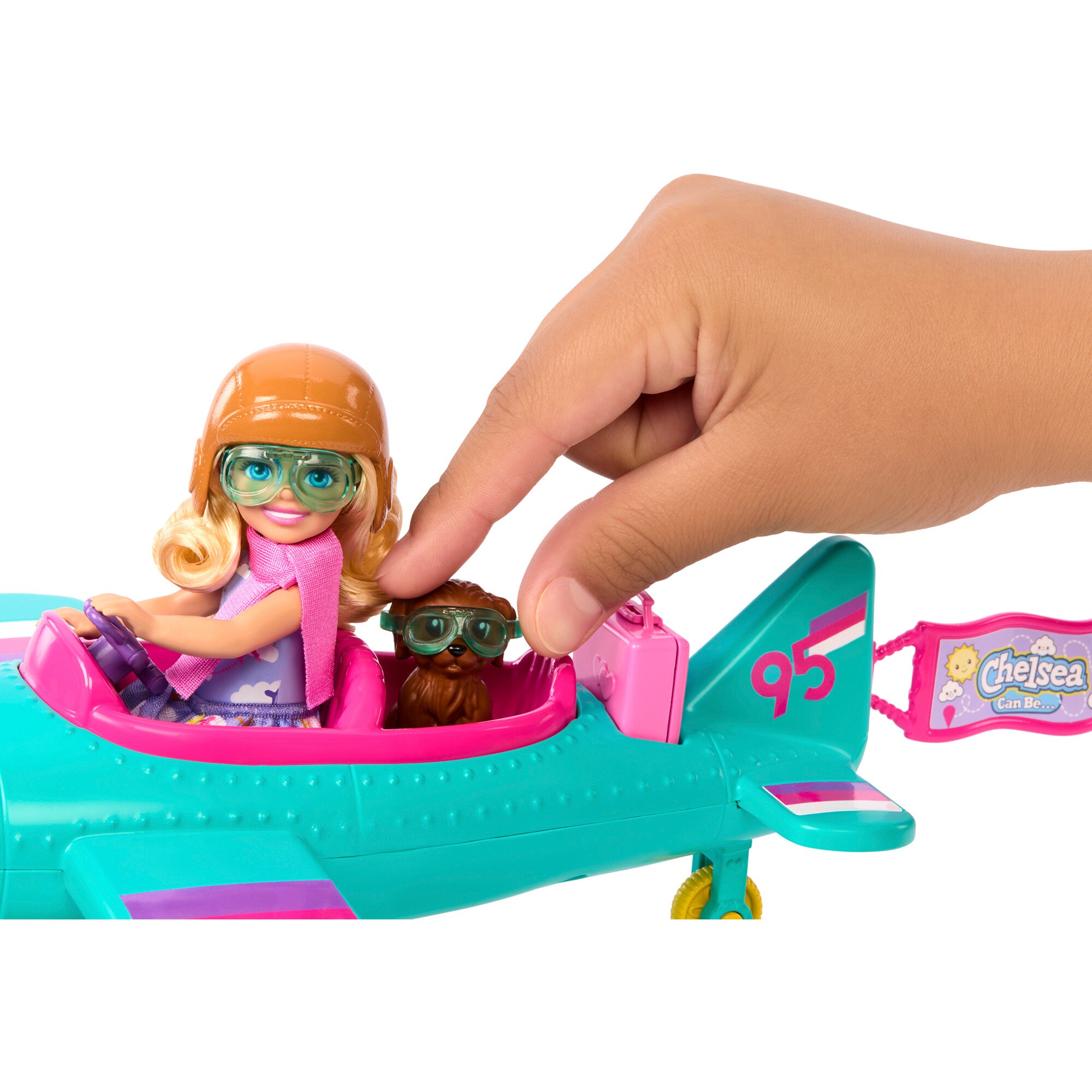 Mattel Puppe Barbie Family & Friends New Chelsea Can Be Plane