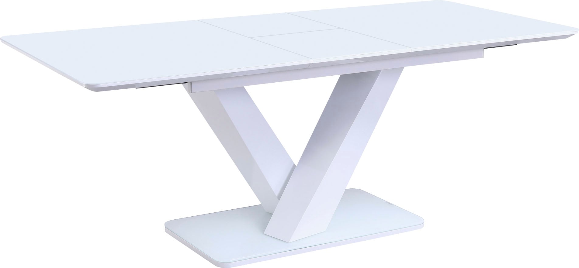 SalesFever Esstisch »Design Tisch für stilvolles Ambiente« Erweiterbarer Glastisch für flexiblen Komfort