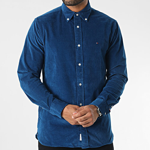 Chemise Manches Longues Flex Solid Corduroy 2931 Bleu Roi