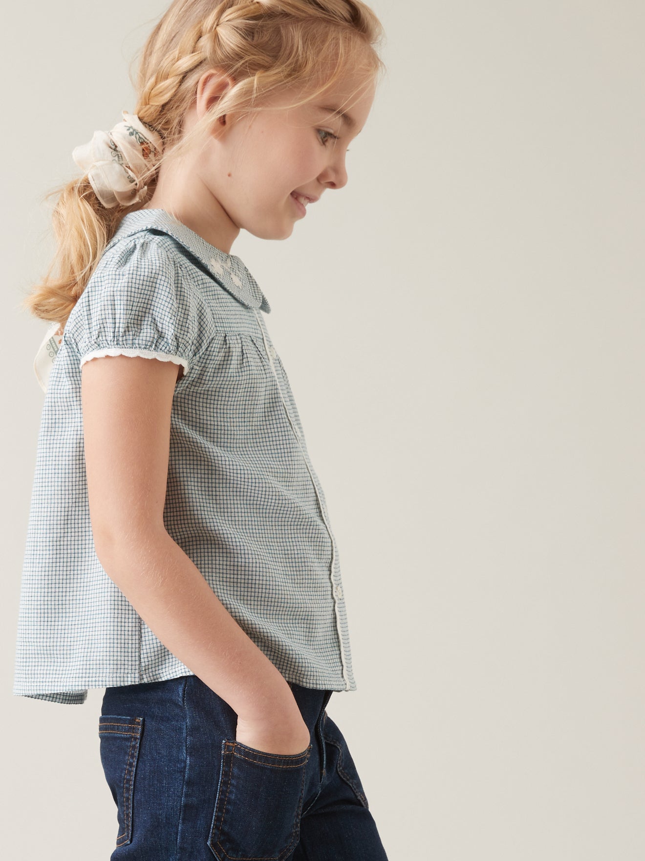 Blouse Fille brodée