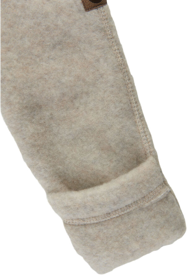 Mikk-Line Wool Baby Suit Melange offwhite