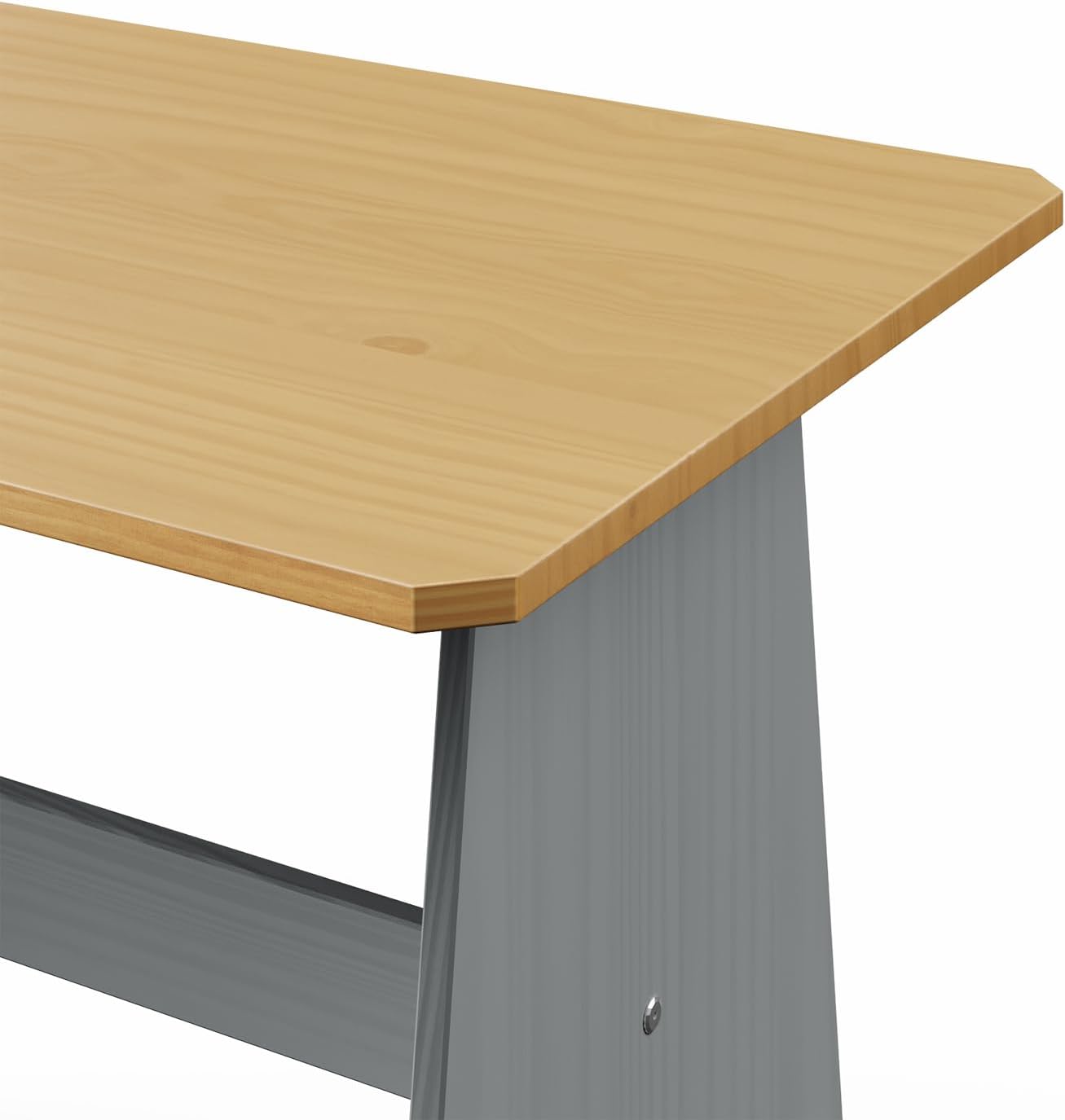 HTI living Sitzgruppe 3-teilig Marija Grau Esstisch Eck- und Sitzbank Landhausstil