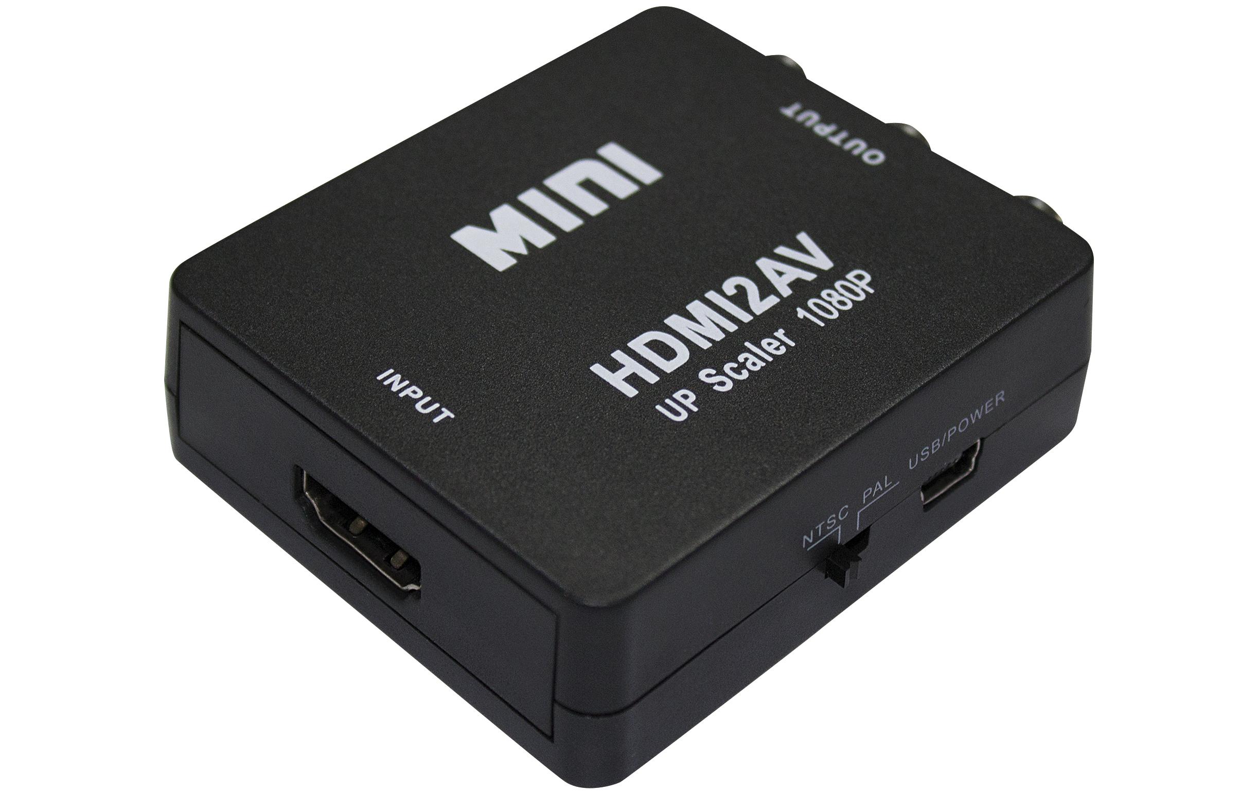 Konverter HDMI2AV HDMI - CompositeDigital-Analog-Konverter mit maximal 1080p Auflösung