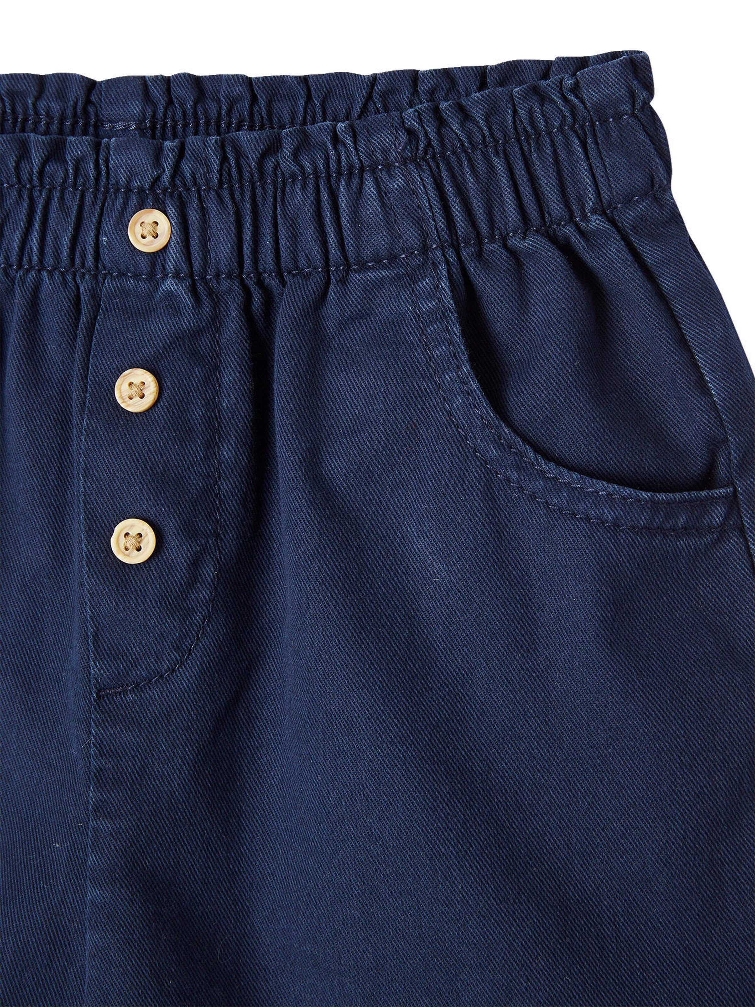 Vertbaudet Mädchen Shorts mit Dehnbund marine