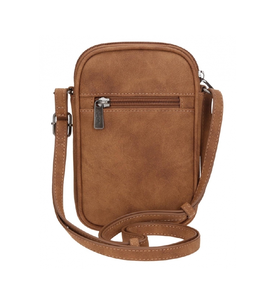 Bolsa transversal Pepe Jeans Holly marrom para celular