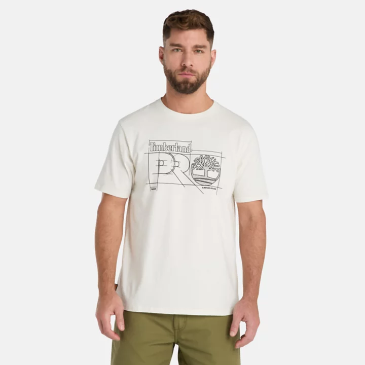 T-shirt Timberland PRO Innovation Blueprint pour homme en blanc