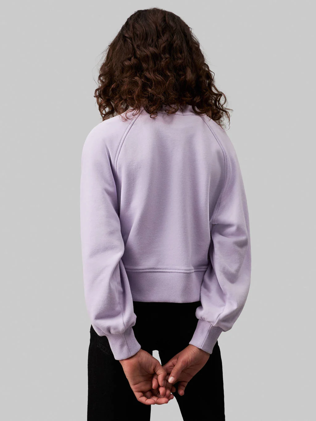 Calvin Klein sweater met logo lila