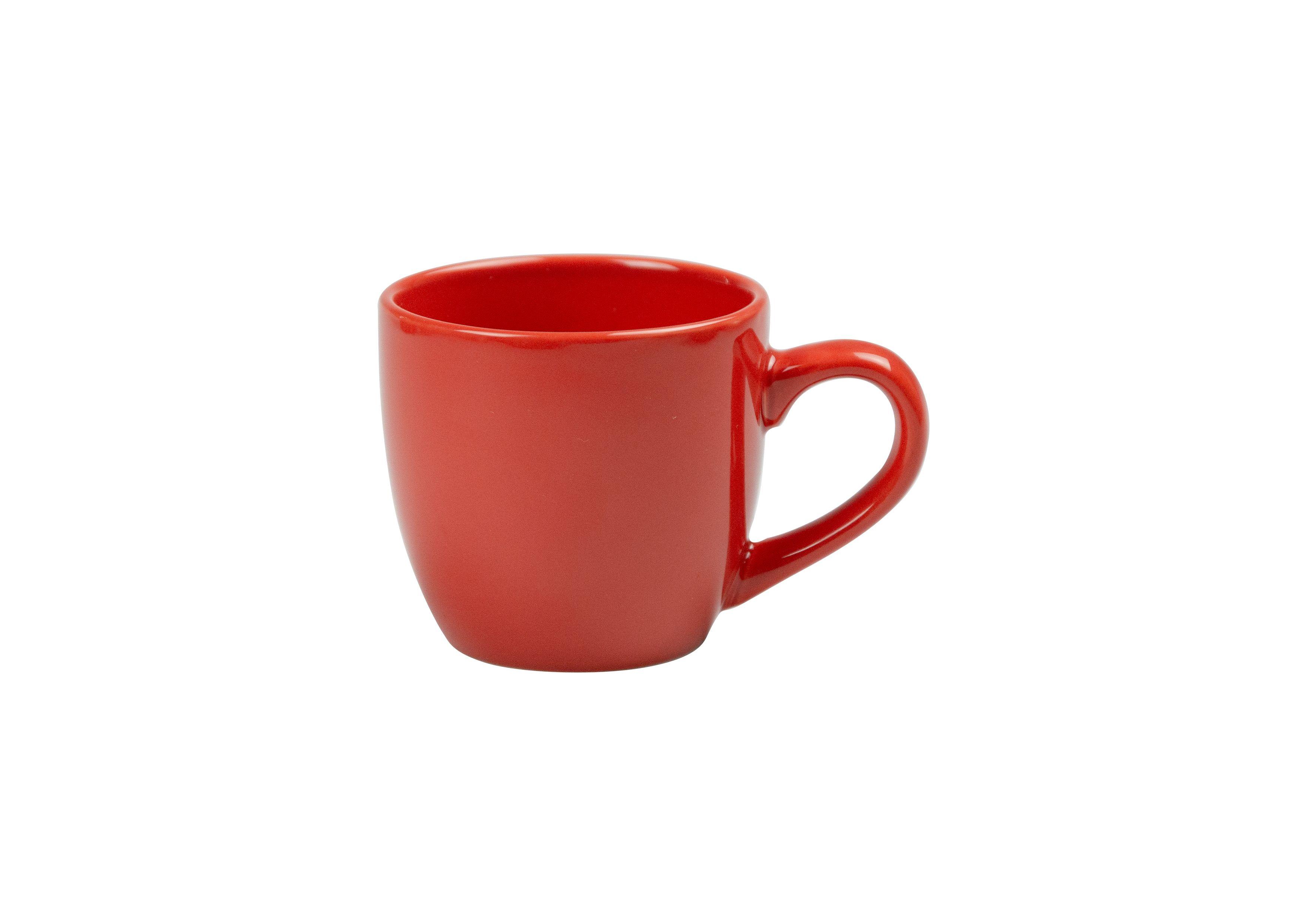TASSE CAFE GRES ROUGE BRIQUE 20CL