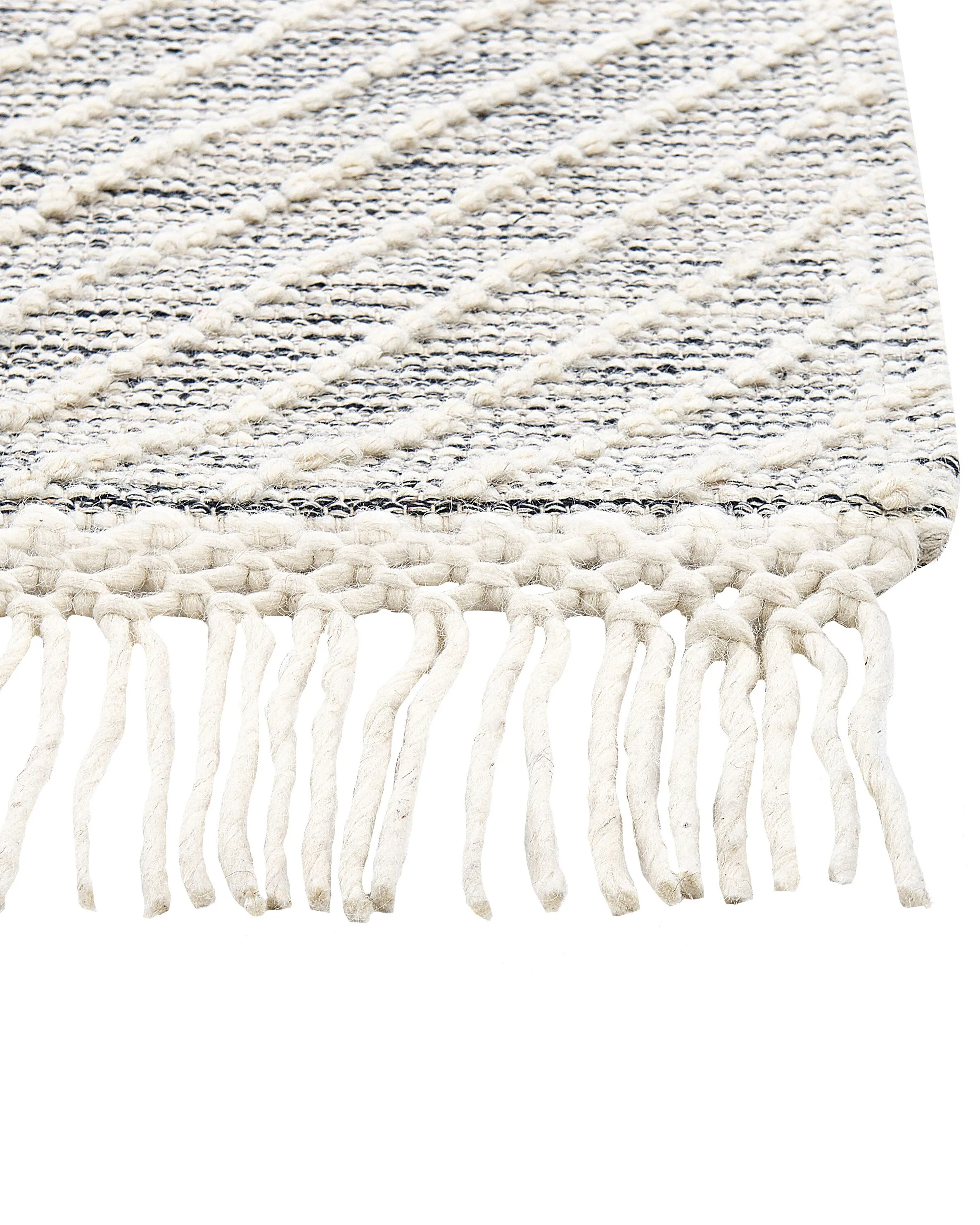 Vloerkleed SAVUR Grijs 160 x 230 cm Wol