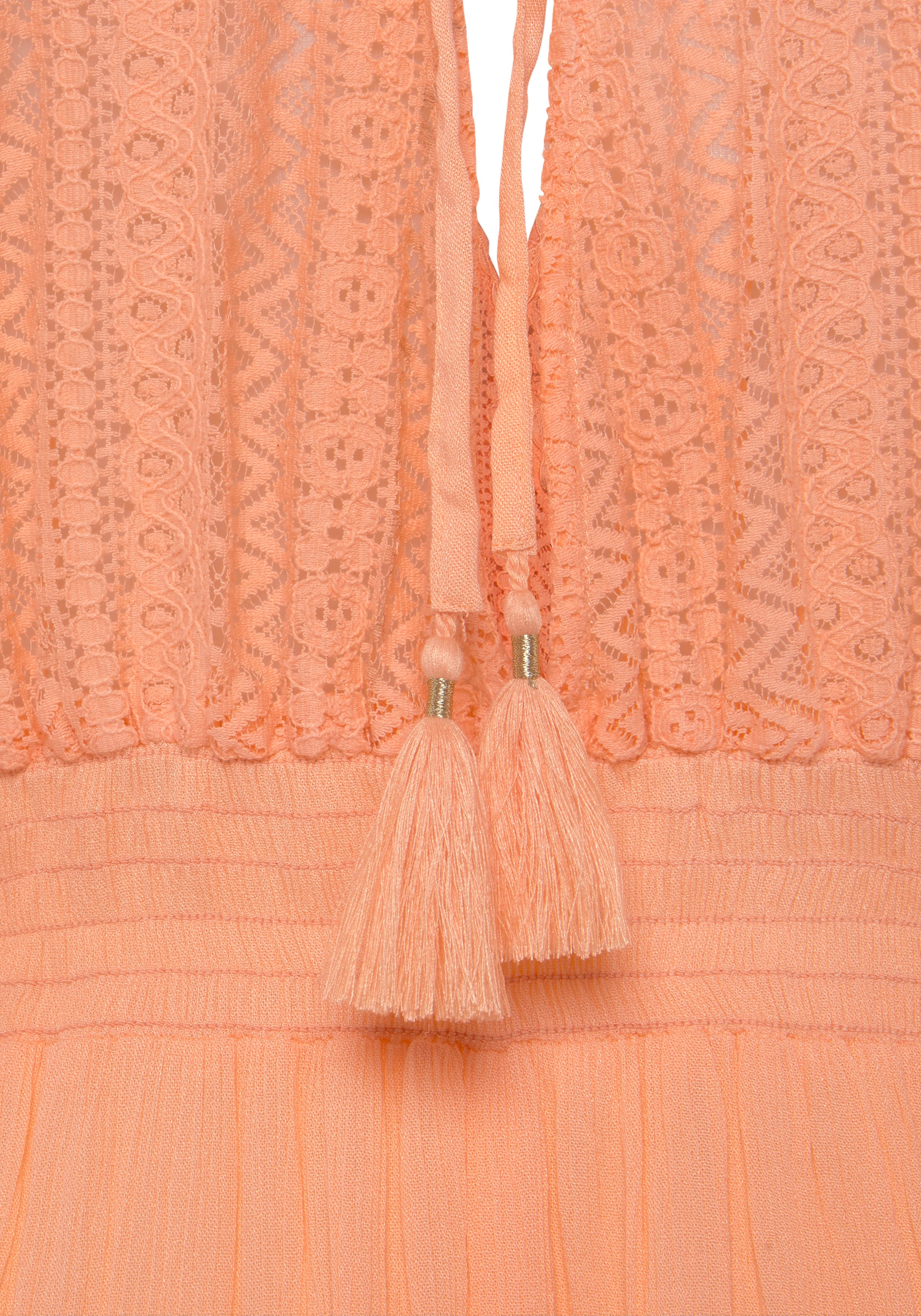 LASCANA Tunikakleid mit weiten Ärmeln, aus Spitze, Blusenkleid, Strandmode
