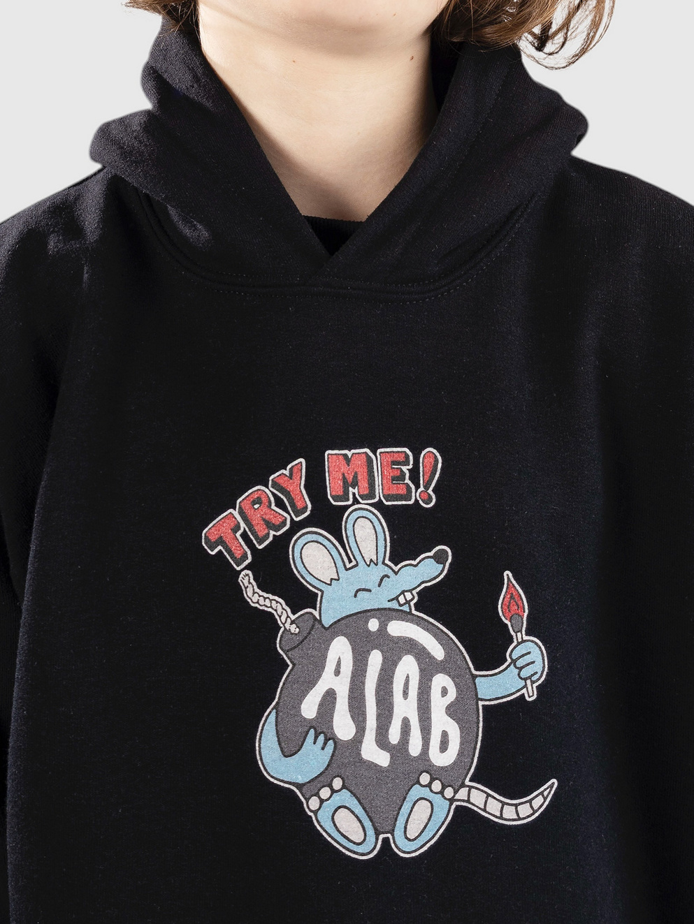 A.LAB Try Me Kids Hoodie black