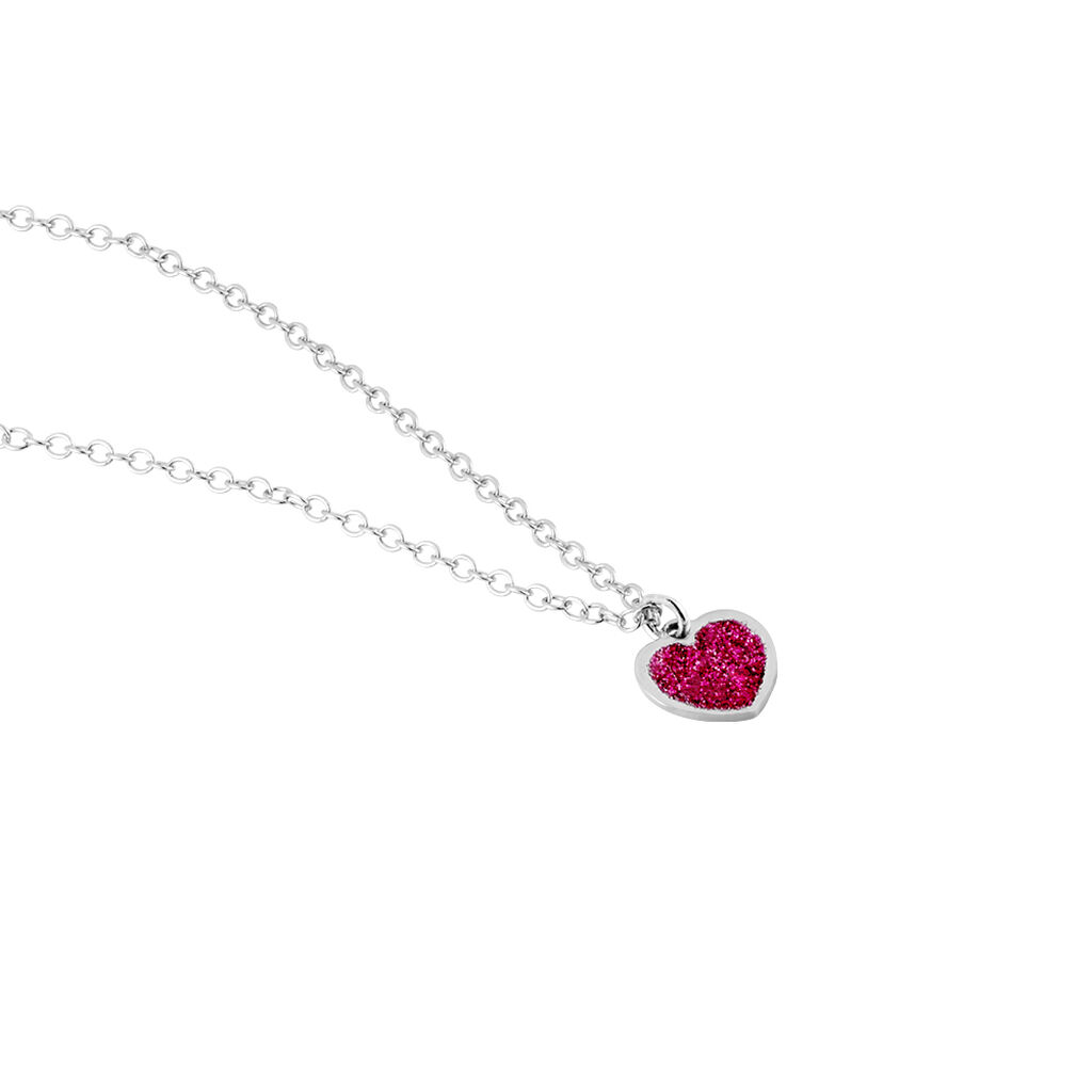 Collier Lara Argent Blanc