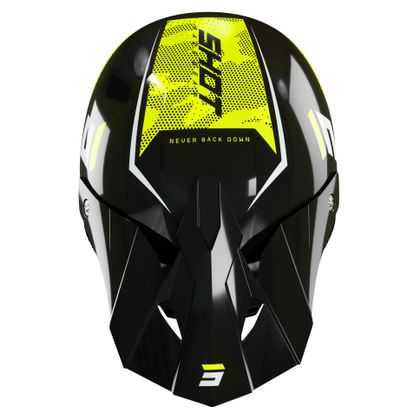 Casque cross Shot FURIOUS CAMO - NEON YELLOW GLOSSY 2022 - Jaune