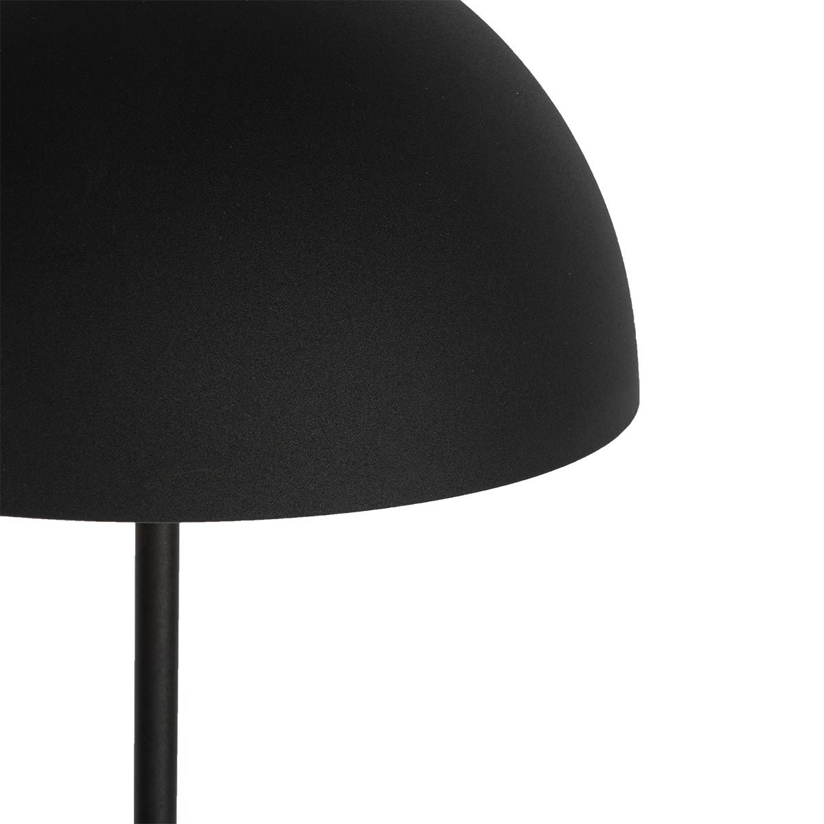 Buiten vloerlamp mushroom zwart oplaadbaar 3-staps dimbaar - Keira