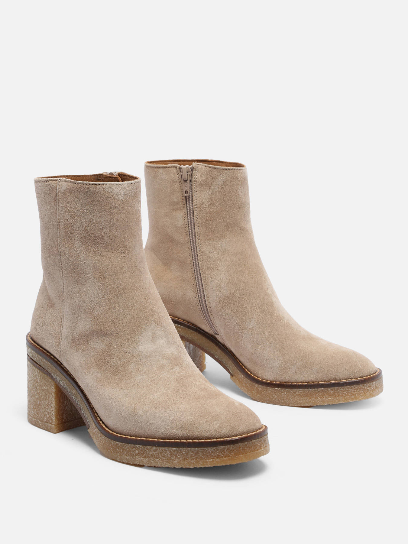 Bottines  talon Janis en cuir ALPE