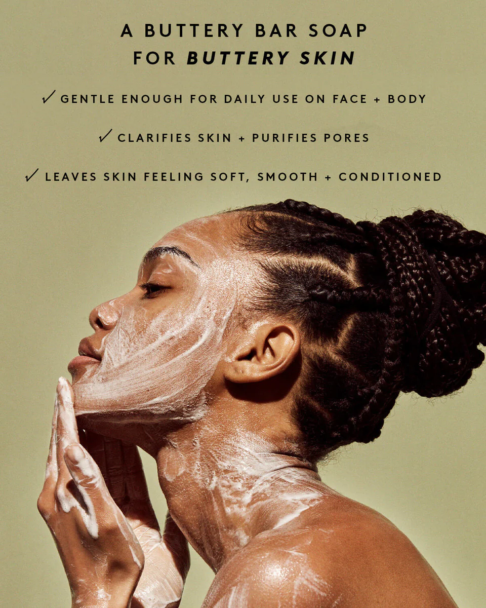 Cocoa Cleans'r All-Over Cleansing Bar + Soap Dish
