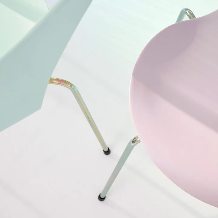Fritz Hansen - Serie 7 Stuhl ungepolstert, rainbow / 7:14 AM beige (Special Edition 2025)