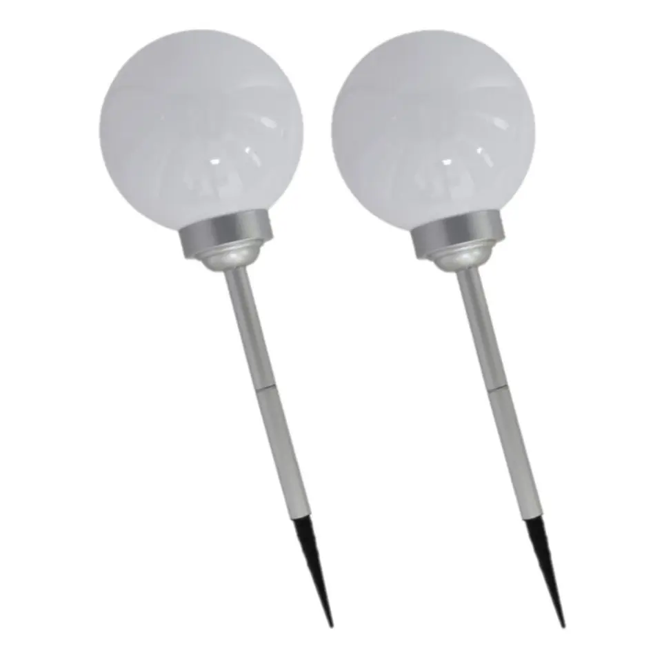 Gerimport Solar tuinlamp/prikspot grote bol - H56 cm