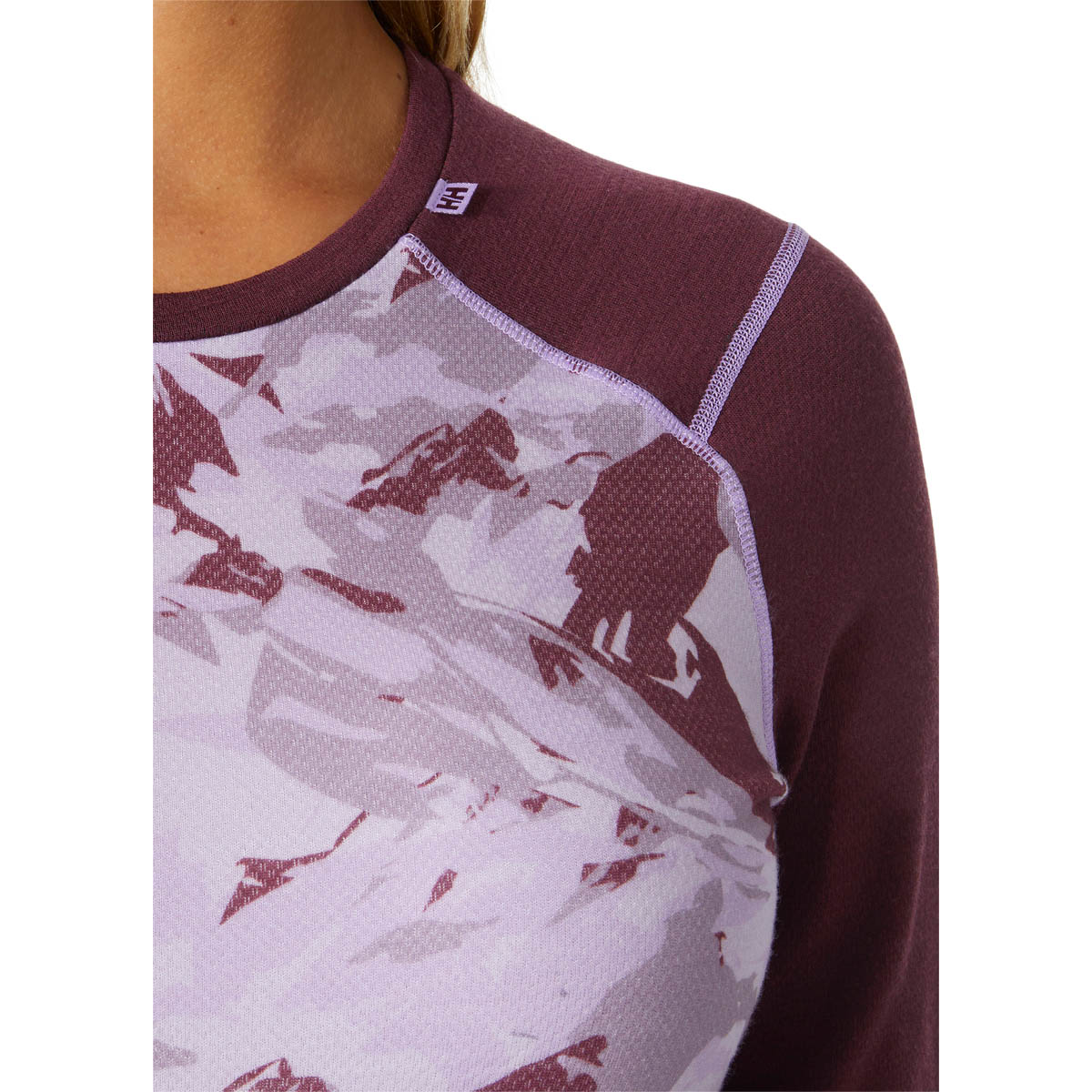 Helly Hansen Lifa Midweight Graphic Merinould Skiundertrøje Dame