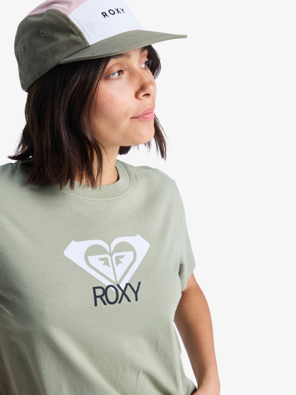 Ocean Road Art T-shirt à manches courtes Vert Femme