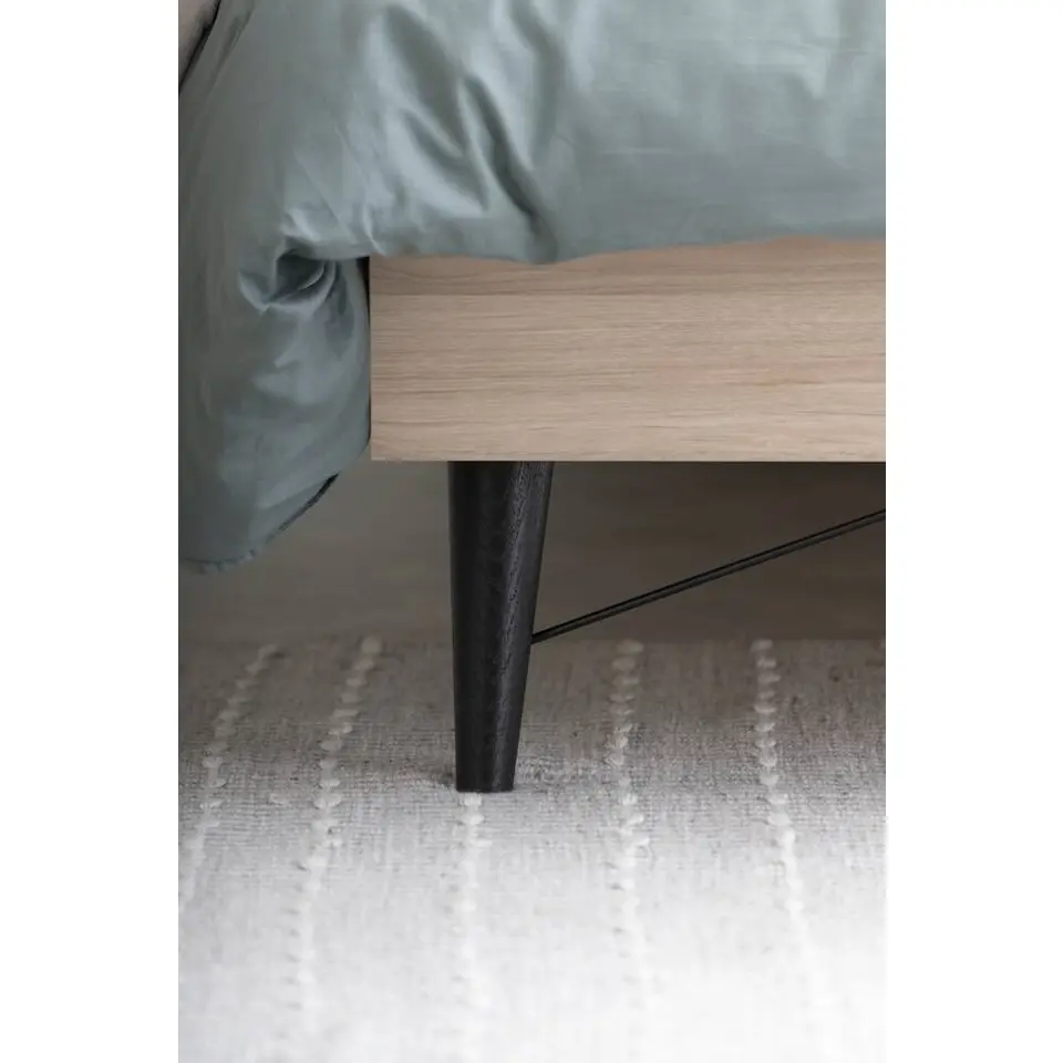 Bed Kansas - eikenkleur - 180x200 cm