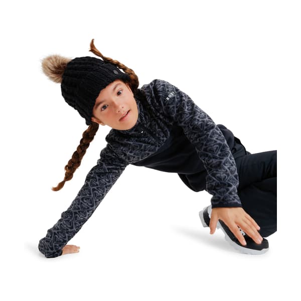 Sweat polaire ROXY WHITECAMP TRUE BLACK ROXYGRAM TONAL