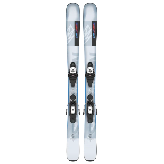 QST BLANK TEAM (and L6)  Junior - Freeride-Ski-Set für Kids IllusionBlue/PastelNeonBlue3/PoppyRed