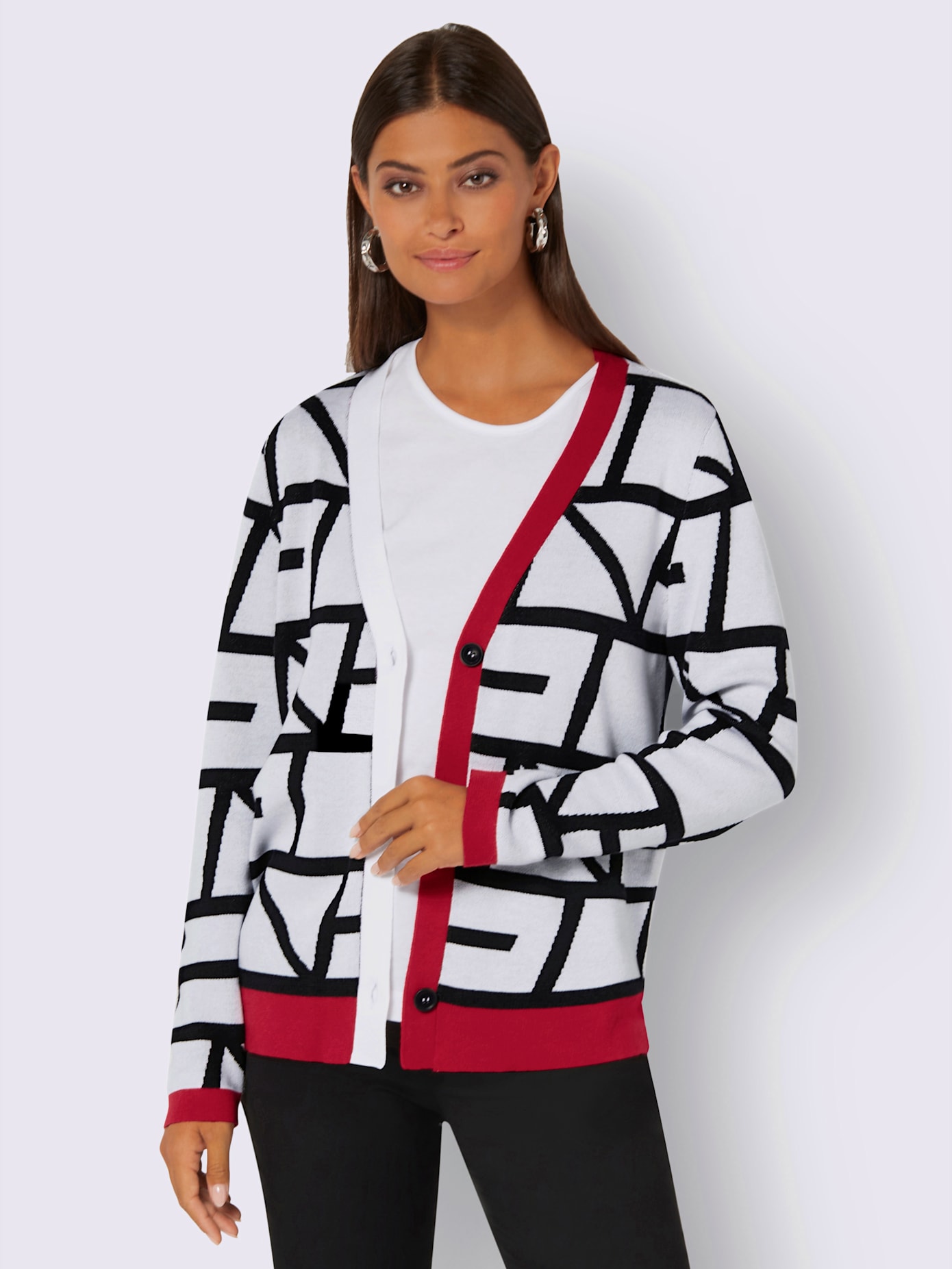 Veste en tricot tricot jacquard de qualité