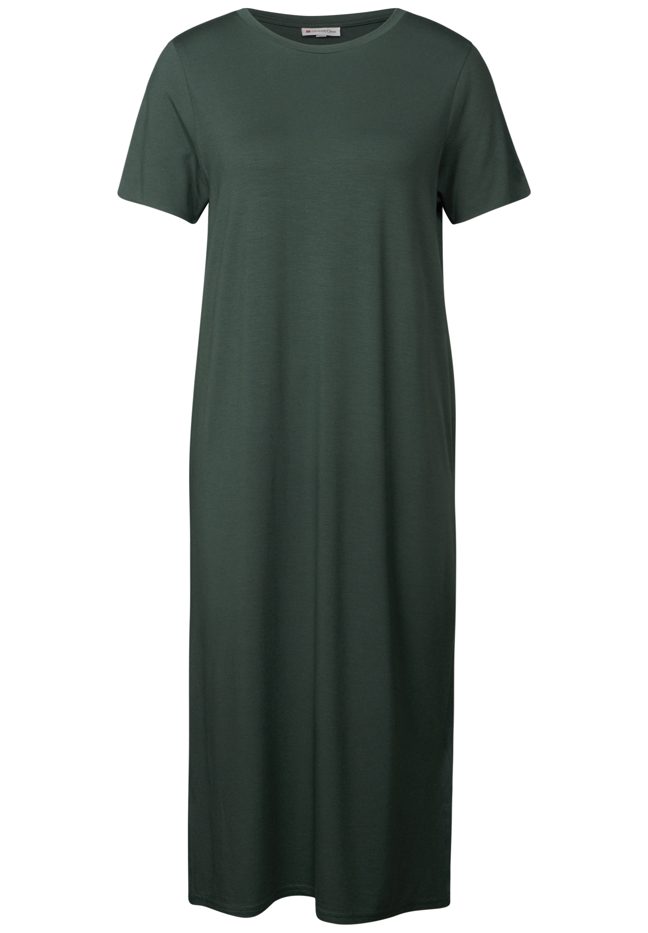 STREET ONE Shirtkleid Ohne Taschen Sommerkleid mit Schlitzdetail