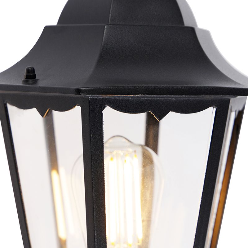 Klassieke buiten wandlamp zwart IP44 - Havana Up