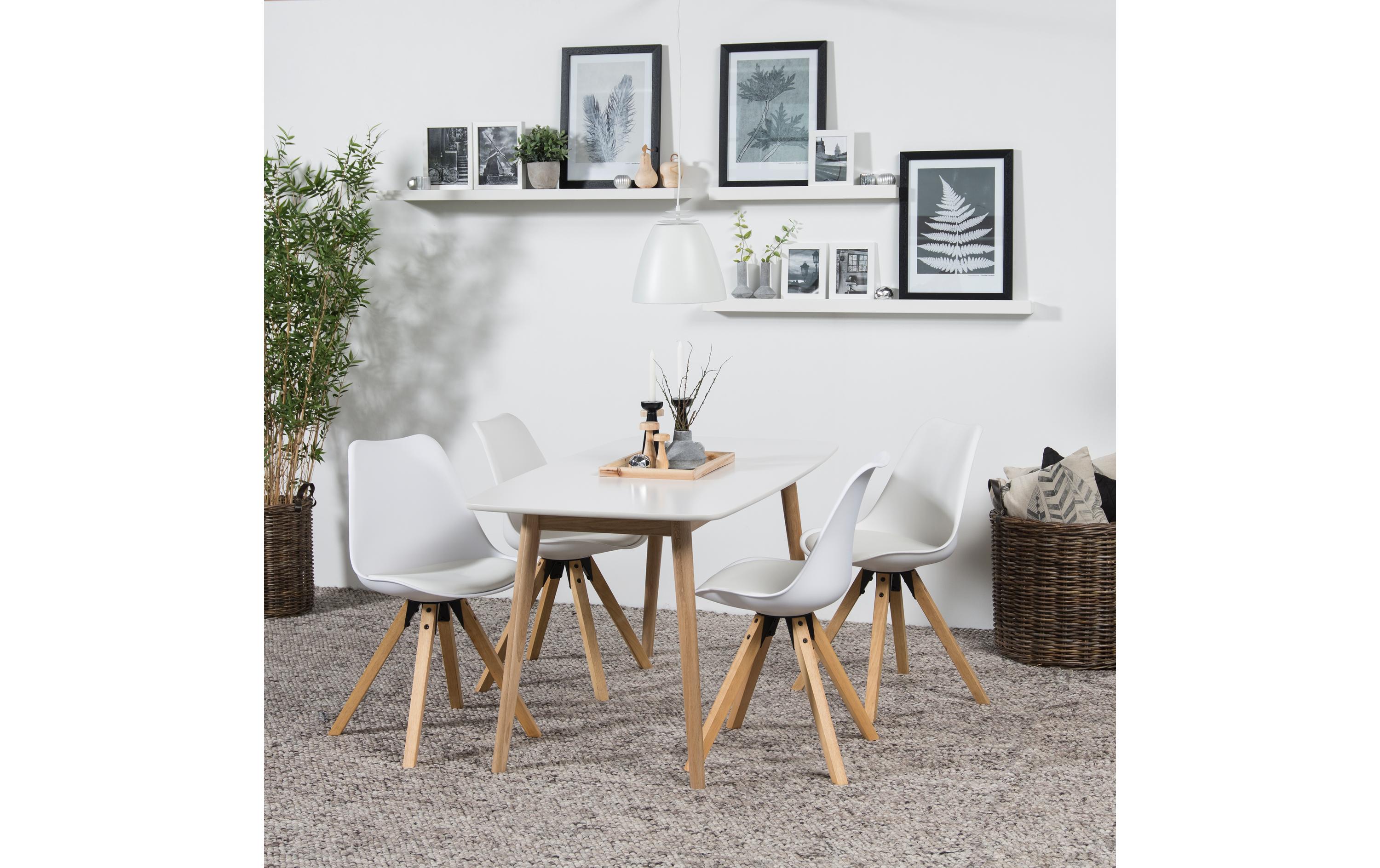 Stuhl Dima 2 Stück, Weiss<br>Esszimmerstuhl