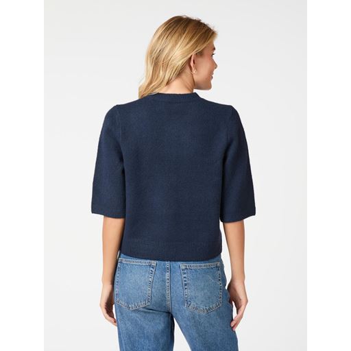 Neo Noir Elmira Knit Cardigan, Navy, 36