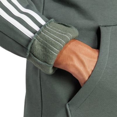 Adidas SportswearEssentials 3-Stripes Hoodie - oliv