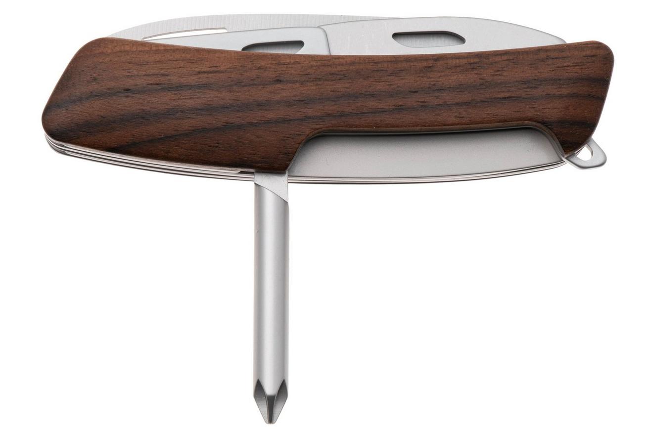 Swiza D06 R AM, KNR.0066.6300, Walnut, Zwitsers zakmes, 7 tools