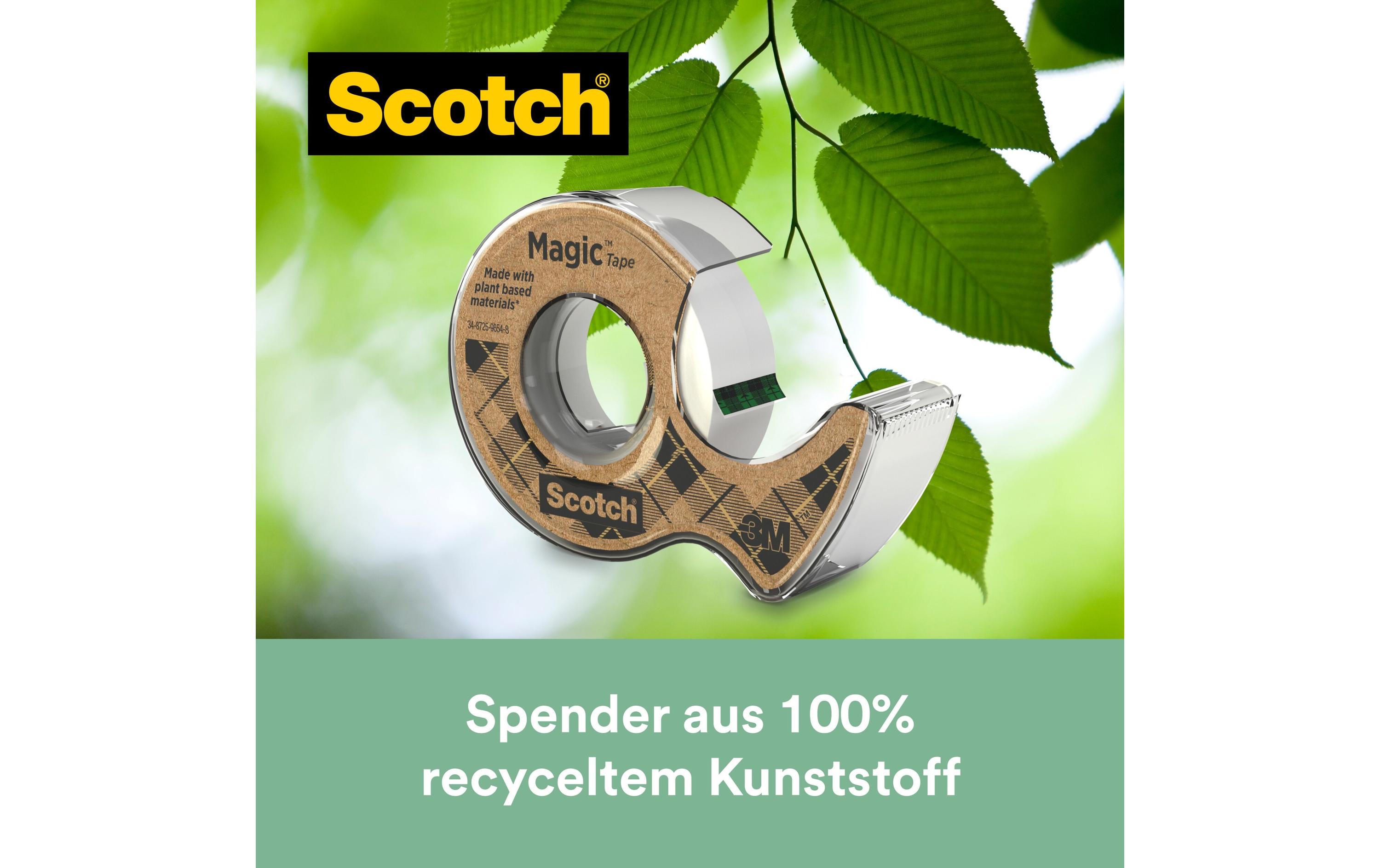 Handabroller Magic Greener Choice 19 mm x 20 m, 1 StückKlebeband mit Abroller