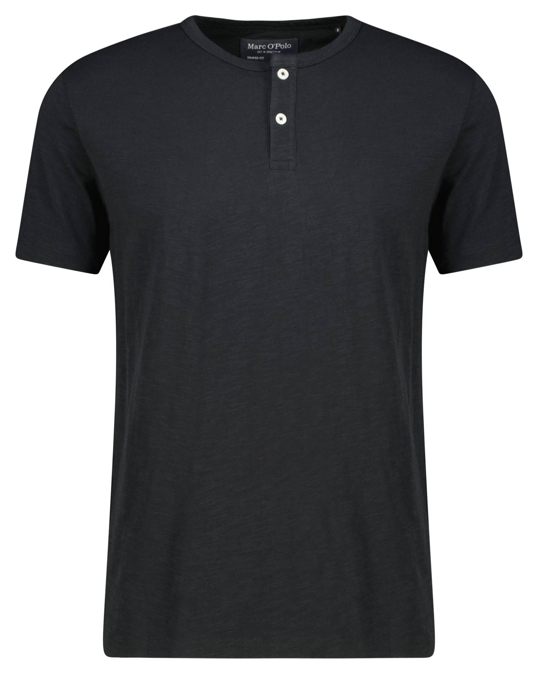 Marc O'Polo| Herren T-Shirt HENLEY aus Slub-Jersey Shaped Fit