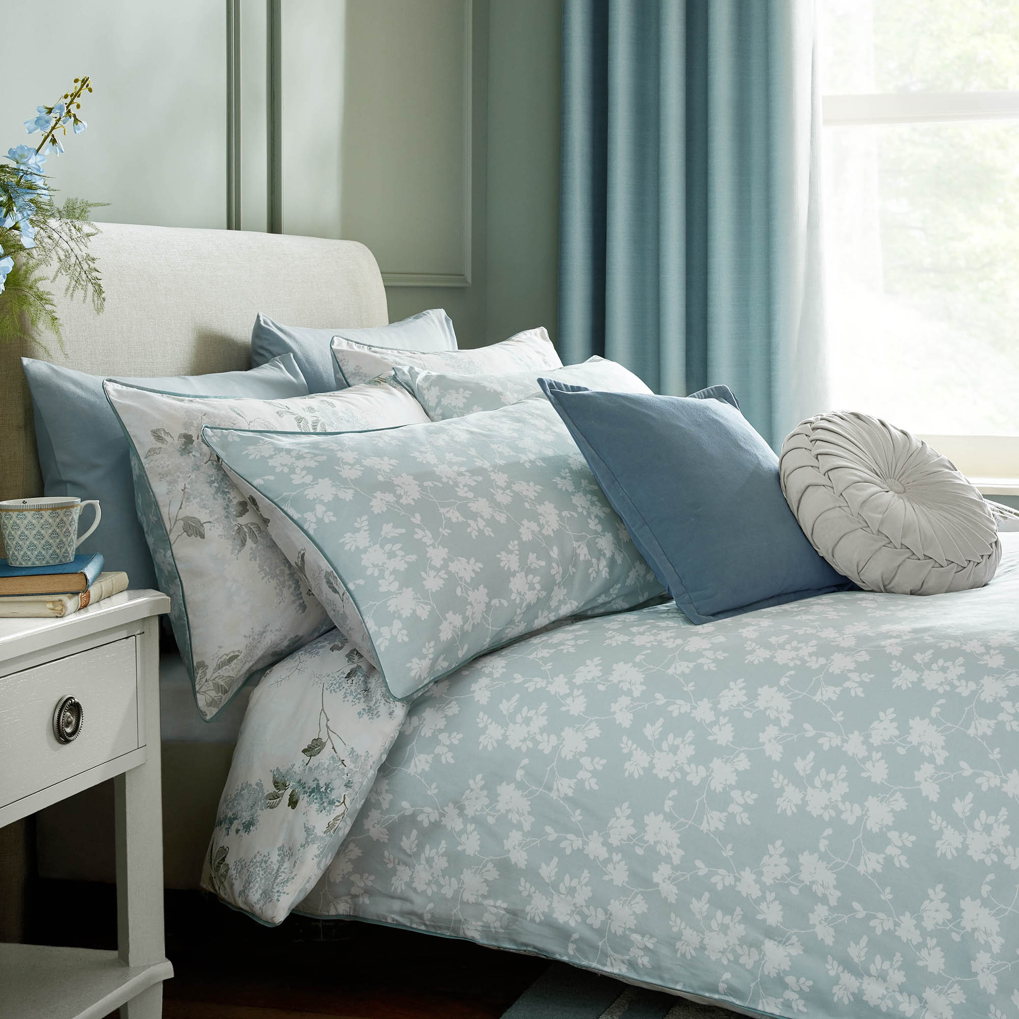 Dekbedovertrek Mirabelle Pale Seaspray 200x200 cm