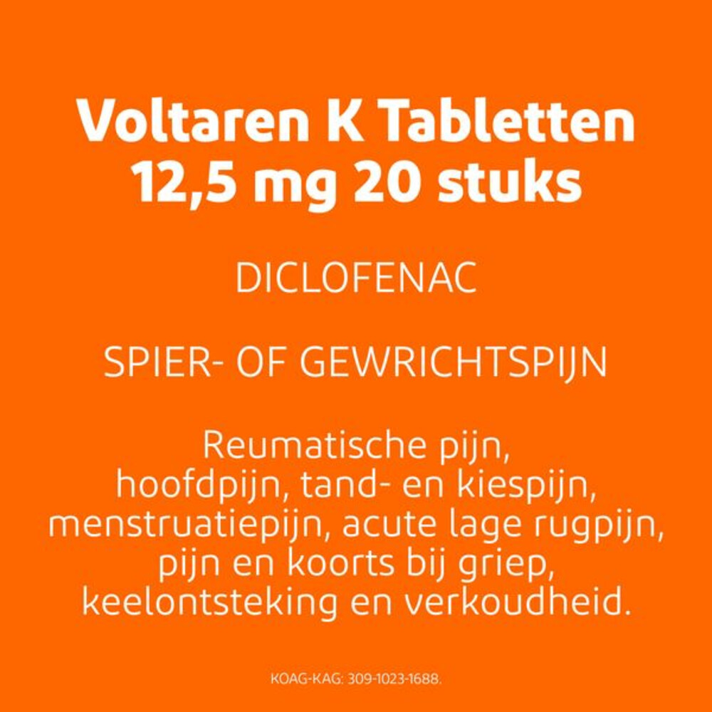 Voltaren K 12,5 mg 10 tabletten