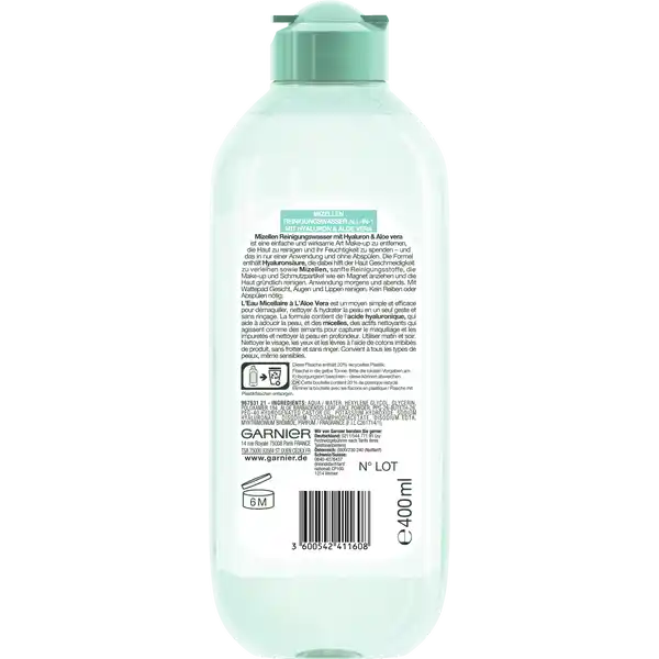 Mizellen Reinigungswasser All-in-1 Hyaluron & Aloe Vera