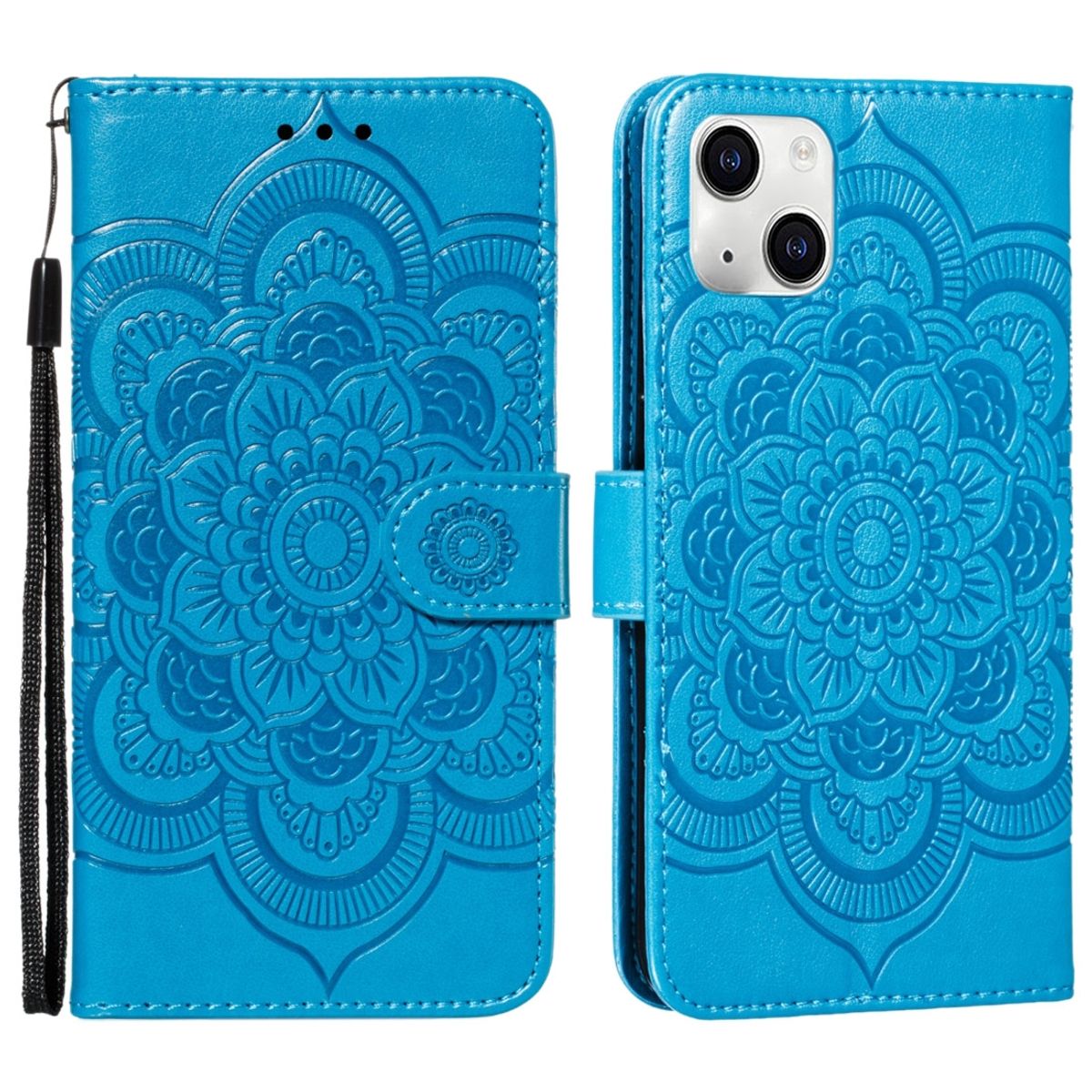 Schutz Handy Hülle für Apple iPhone 15 Plus Case Cover Klapp Tasche Wallet Etuis