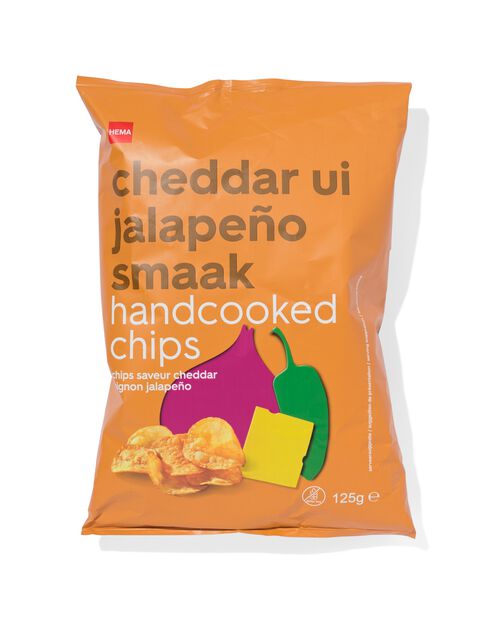 chips au cheddar oignon jalapeño 125 grammes